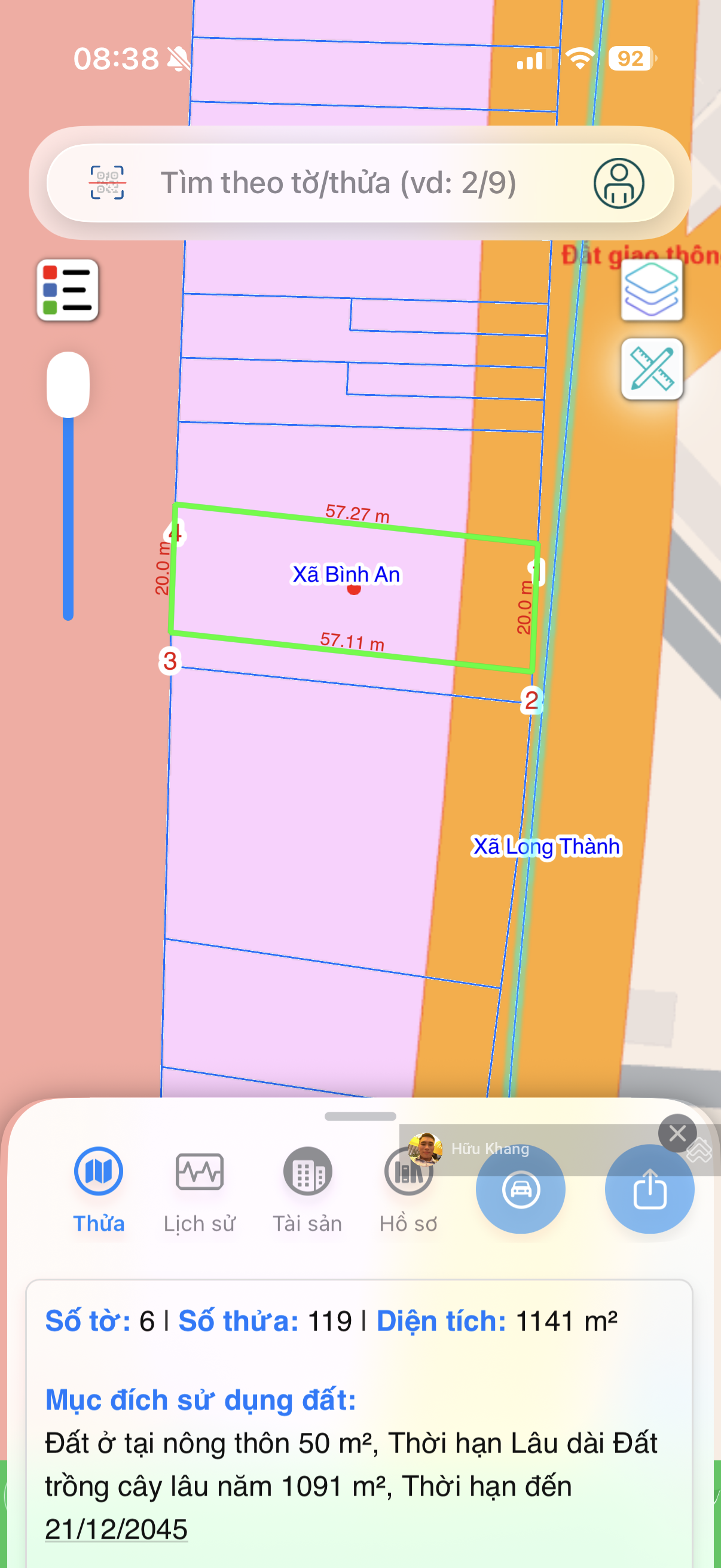 Ngộp! 1141m2 ngang 20m2 mặt tiền kinh doanh Long Đức - gần ngày TDC sân bay - KCN Lộc An - Bình Sơn