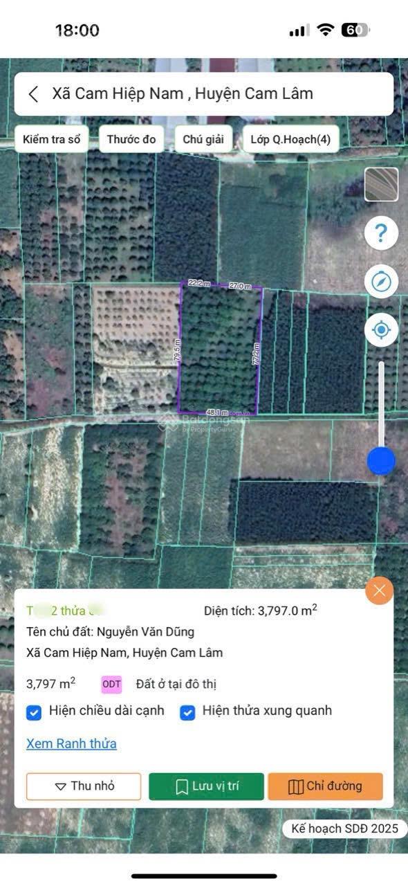 Cam Hiệp Nam full thổ có xoài thu hoạch giá 2,3 triệu/m2 Cam Hiệp Nam full thổ có xoài thu hoạch giá 2,3 triệu/m2