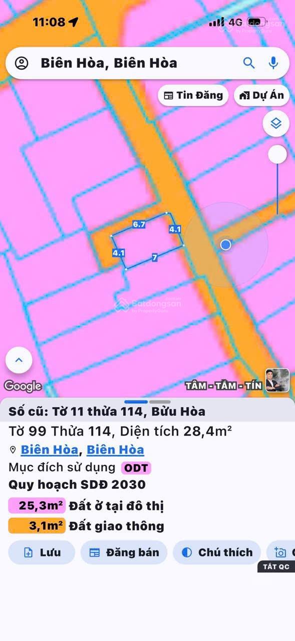 Chủ gửi bán nhà góc 3 mặt tiền (DT: 28m2) sổ riêng thổ cư 100% P. Bửu Hoà. Giá chỉ 1,350 tỷ