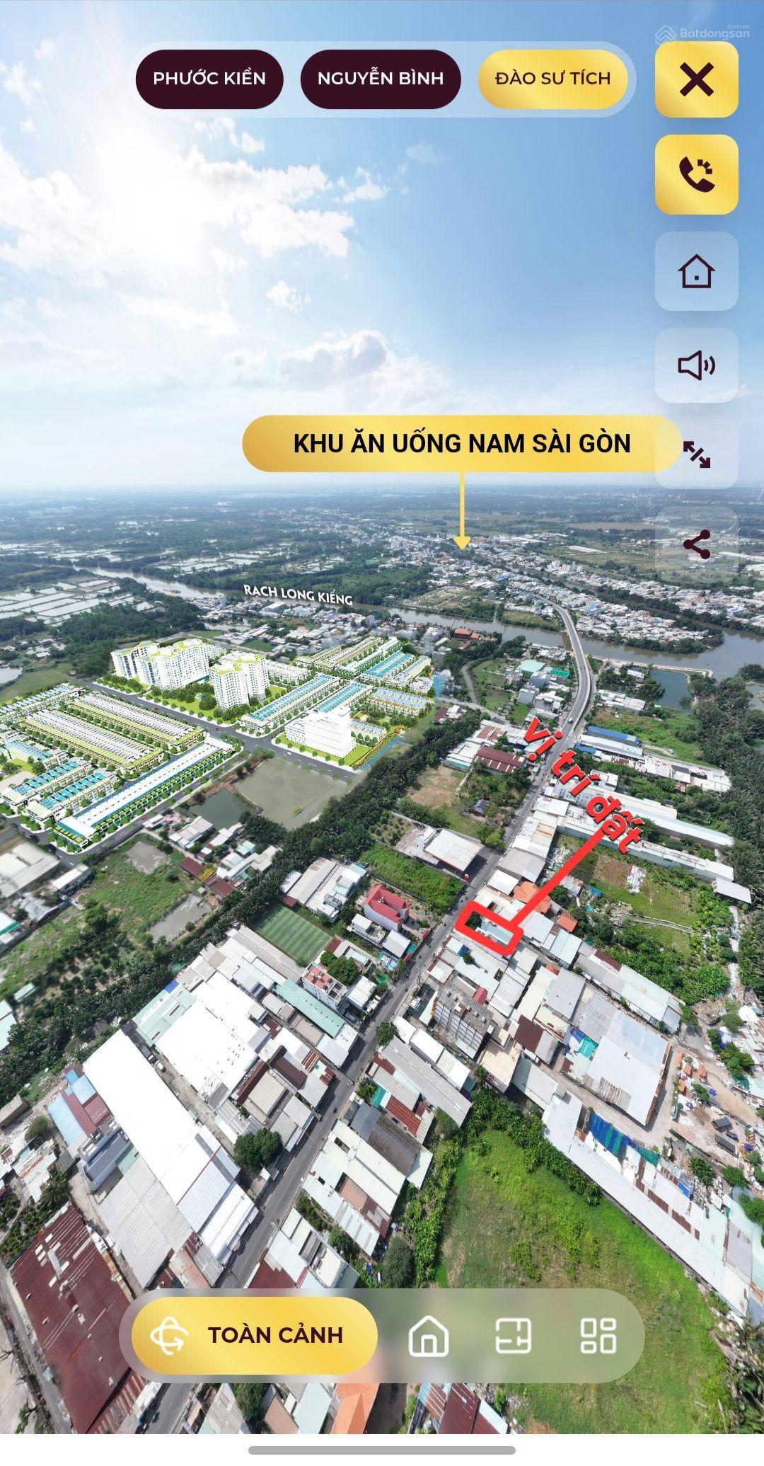 Đất MT Đào Sư Tích, Phước Kiển cách Lê Văn Lương 500m 5x36m giá 11,5 tỷ TL