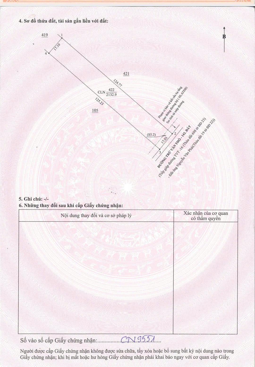 Bán nhanh hơn 2000m2 vườn bưởi đang thu hoạch tại Trừ Văn Thố TPHCM