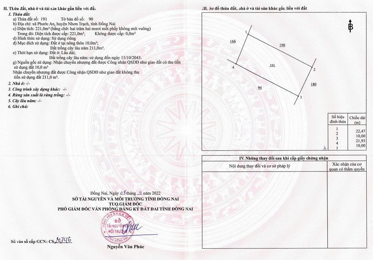 Bán nhà đất Xã Phước An 10x20m đang cho thuê 3.5 triệu/tháng