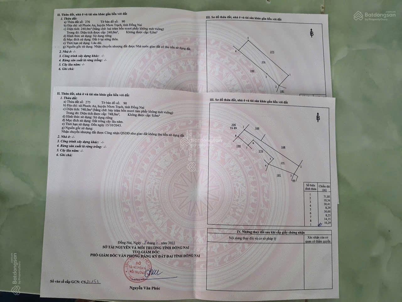 Bán 988m2 đất vườn 1/ Hùng Vương Xã Phước An, có 240m thổ cư Bán 988m2 đất vườn 1/ Hùng Vương Xã Phước An, có 240m thổ cư