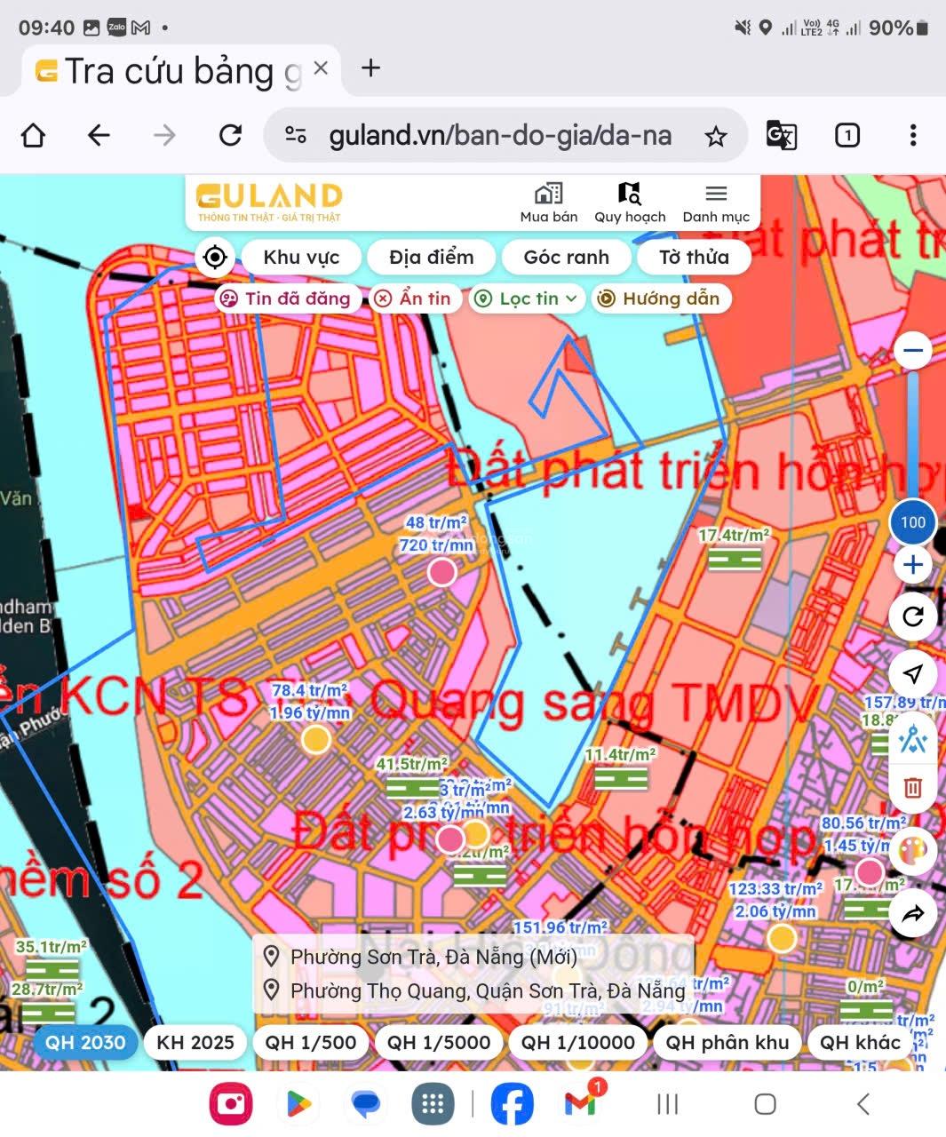 Chỉ duy nhất 1 lô đất công nghiệp ngay cảng cá Thọ Quang - Vân Đồn