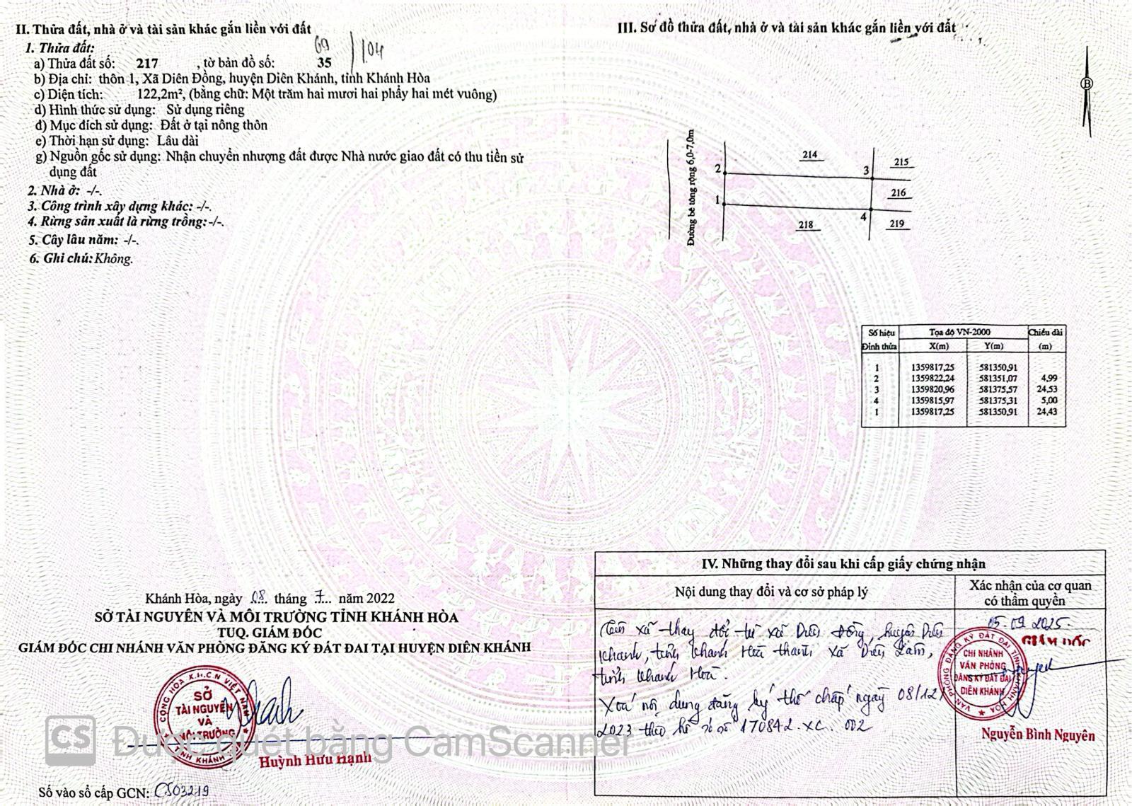 Cắt lỗ 100 tr Diên Lâm (Thôn 1 - Diên Đồng cũ) cao ráo ko ngập lụt bao giờ