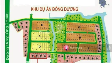 Bán lô mặt tiền sông Ông Nhiêu siêu đẹp tại KDC Đông Dương, P Phú Hữu - DT 5x20m(100m2) đường 16m