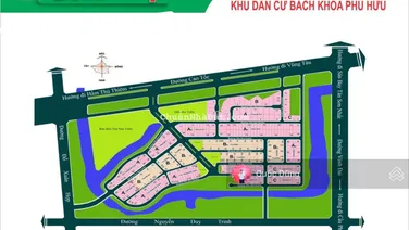Tổng hợp các nền đất giá tốt bán nhanh tại KDC ĐH Bách Khoa, P Long Trường TP HCM- Giá từ 63tr/m2