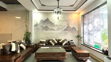 Bán nhà vườn khu D Hoàn thiện siêu đẹp, trước mặt trường học bước chân tới vườn hoa