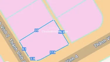 Bán lô góc 2 mặt tiền đường Thành Vinh 4 sát Lê Đức Thọ 515m2, siêu Vip ra biển 100m giá đầu tư