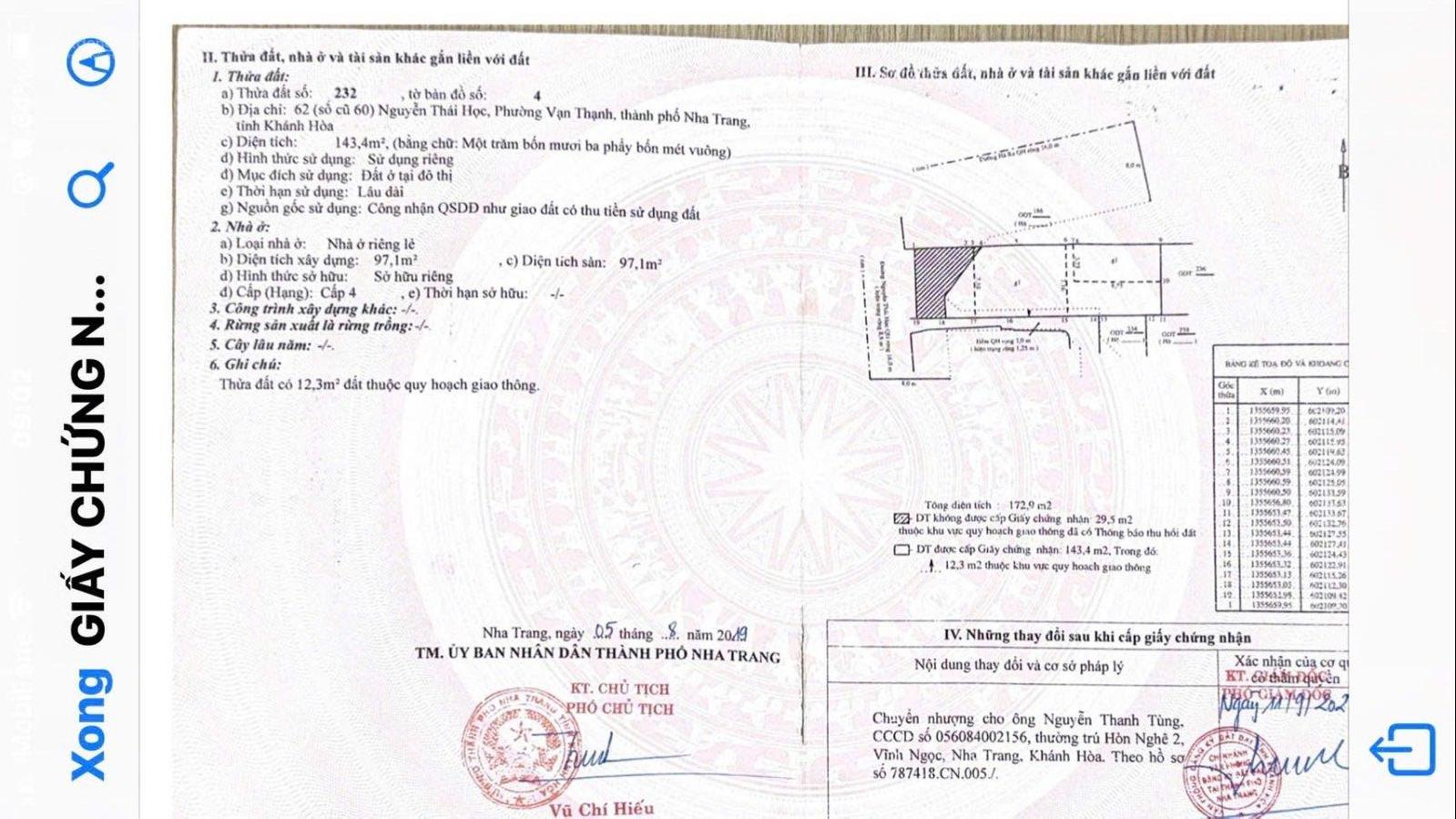 Bán nhà 2 mặt tiền gần biển, cách biển 5p đi bộ, ngay chợ Đầm sầm uất