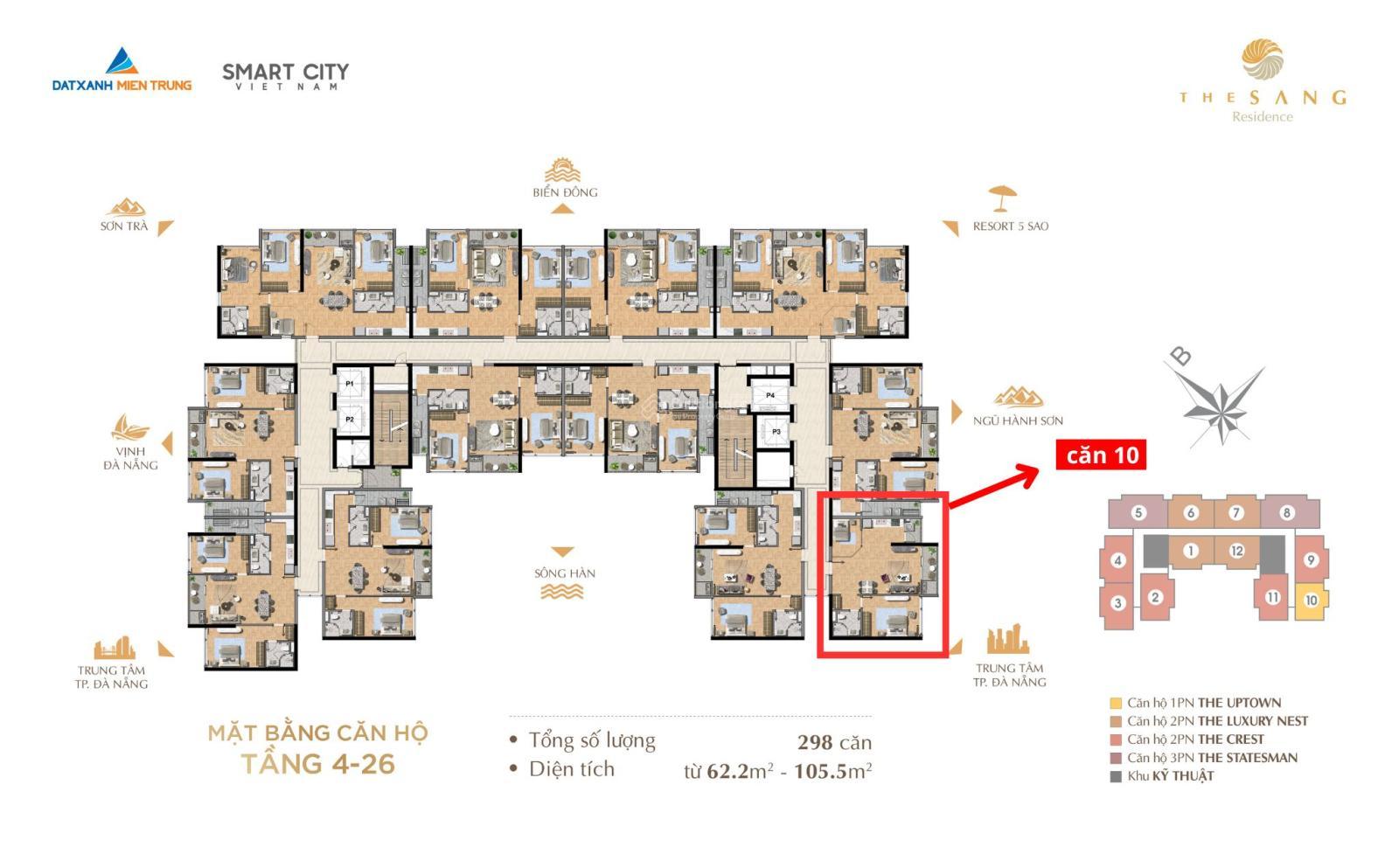 Bán nhanh 1PN + The Sang view biển Mỹ Khê, cạnh An Thượng, sở hữu lâu dài - Giá tốt nhất hiện tại