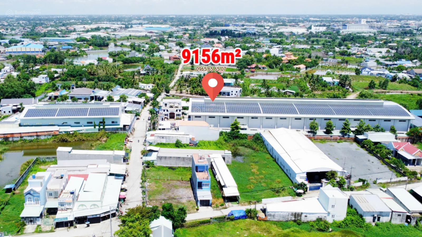 Siêu phẩm đầu tư khu Mỹ Yên, Bến Lức, Long An 9.156m², sẵn 5.000m² xưởng & VP, HĐT 6%/năm