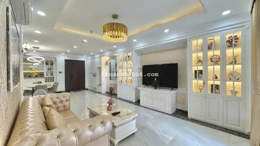 Cho thuê căn căn hộ Cosmo City, 128m2, 3PN, 2WC, full nội thất xịn xò, giá 24 triệu/tháng