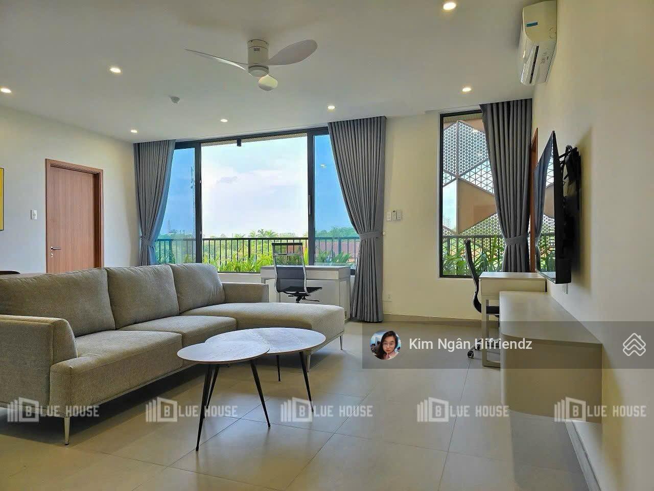 Căn hộ dịch vụ 1 phòng ngủ + 1 phòng khách siêu rộng - view thoáng - nội thất cao cấp