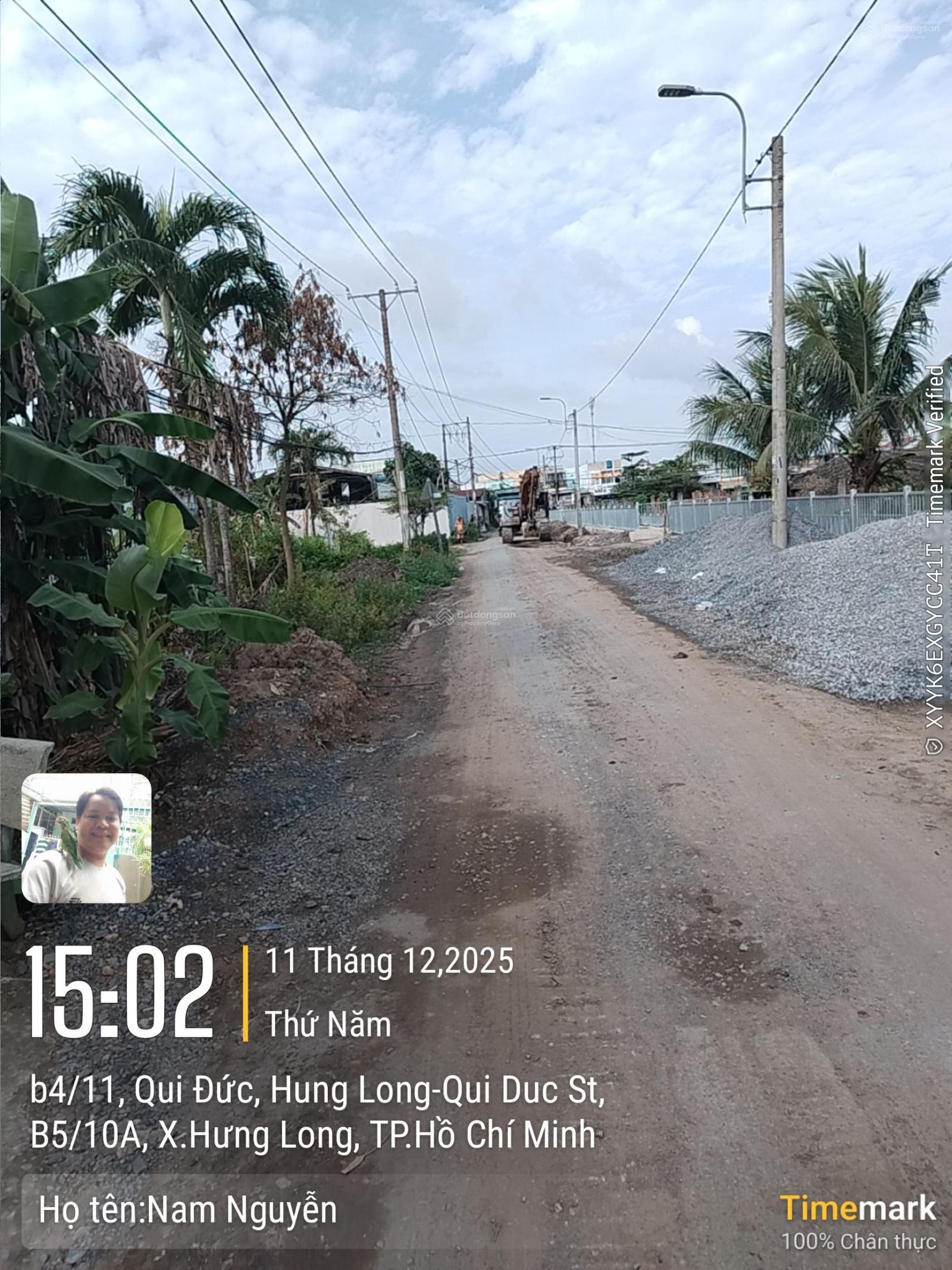 Bán 1000m2 đất trồng cây lâu năm, đường Nguyễn Văn Thời, Xã Qui Đức, Huyện Bình Chánh giá 6 tỷ