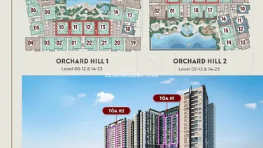Bán căn 2PN lớn nhất toà 101m2 ban công rộng 12m giá 4.3 tỷ (bao thuế phí sang tên) Orchard Hill