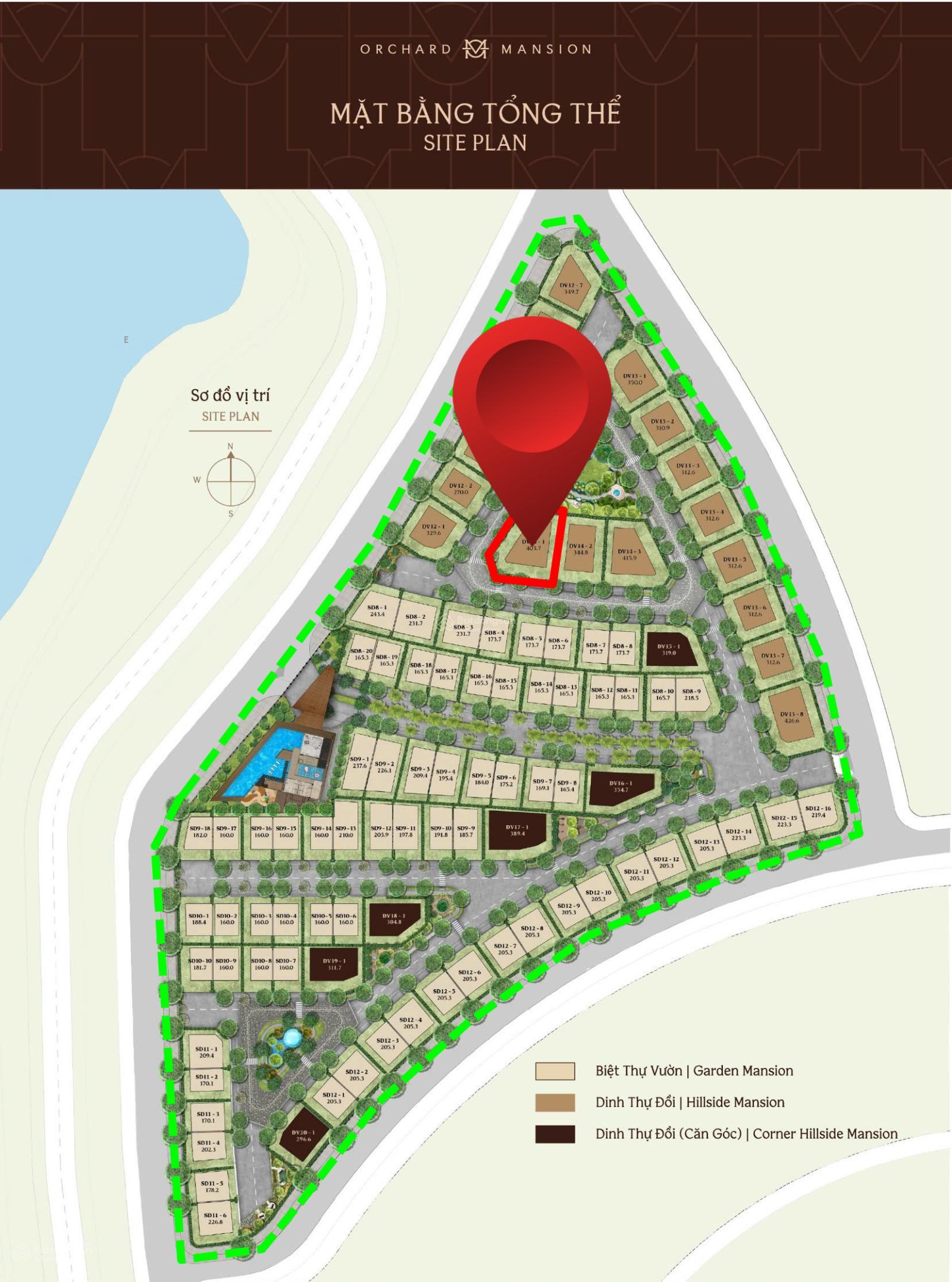 Hàng hiếm quỹ ngoại giao dinh thự đồi 404m2 Orchard Mansion - CapitaLand - 3 mặt tiền công viên vip