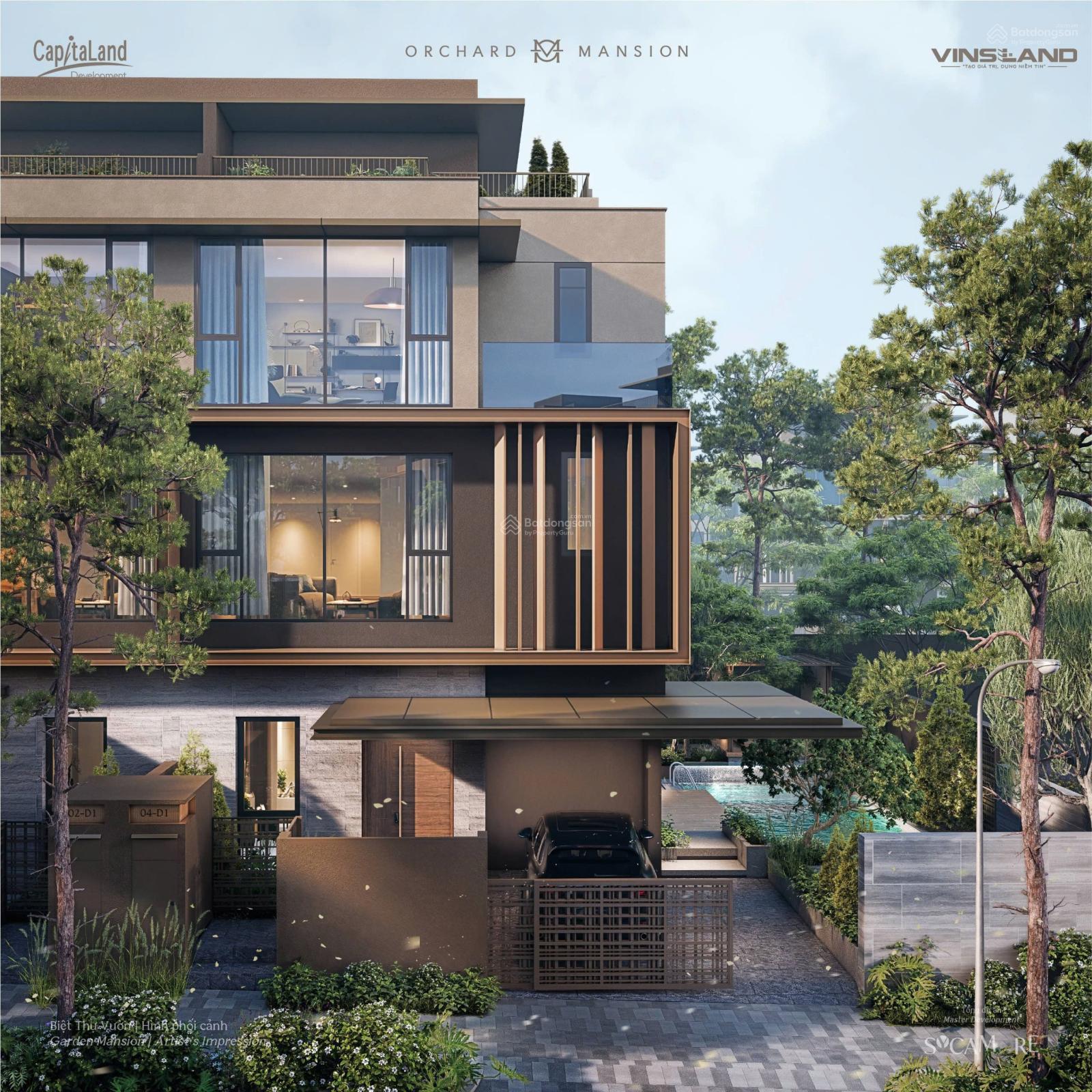 Hàng hiếm quỹ ngoại giao dinh thự đồi 404m2 Orchard Mansion - CapitaLand - 3 mặt tiền công viên vip