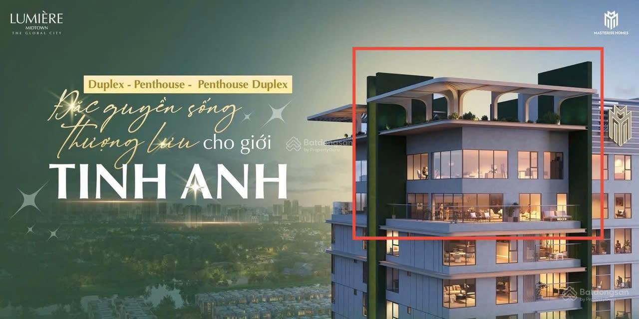 Kẹt tiền kinh doanh cuối năm cần sang lại gấp căn duplex penthouse Lumiere Midtown