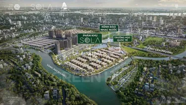Biệt thự song lập Sola (8x19m) 5 tầng, giá gốc CT giá từ 58,4 tỷ (Có VAT)