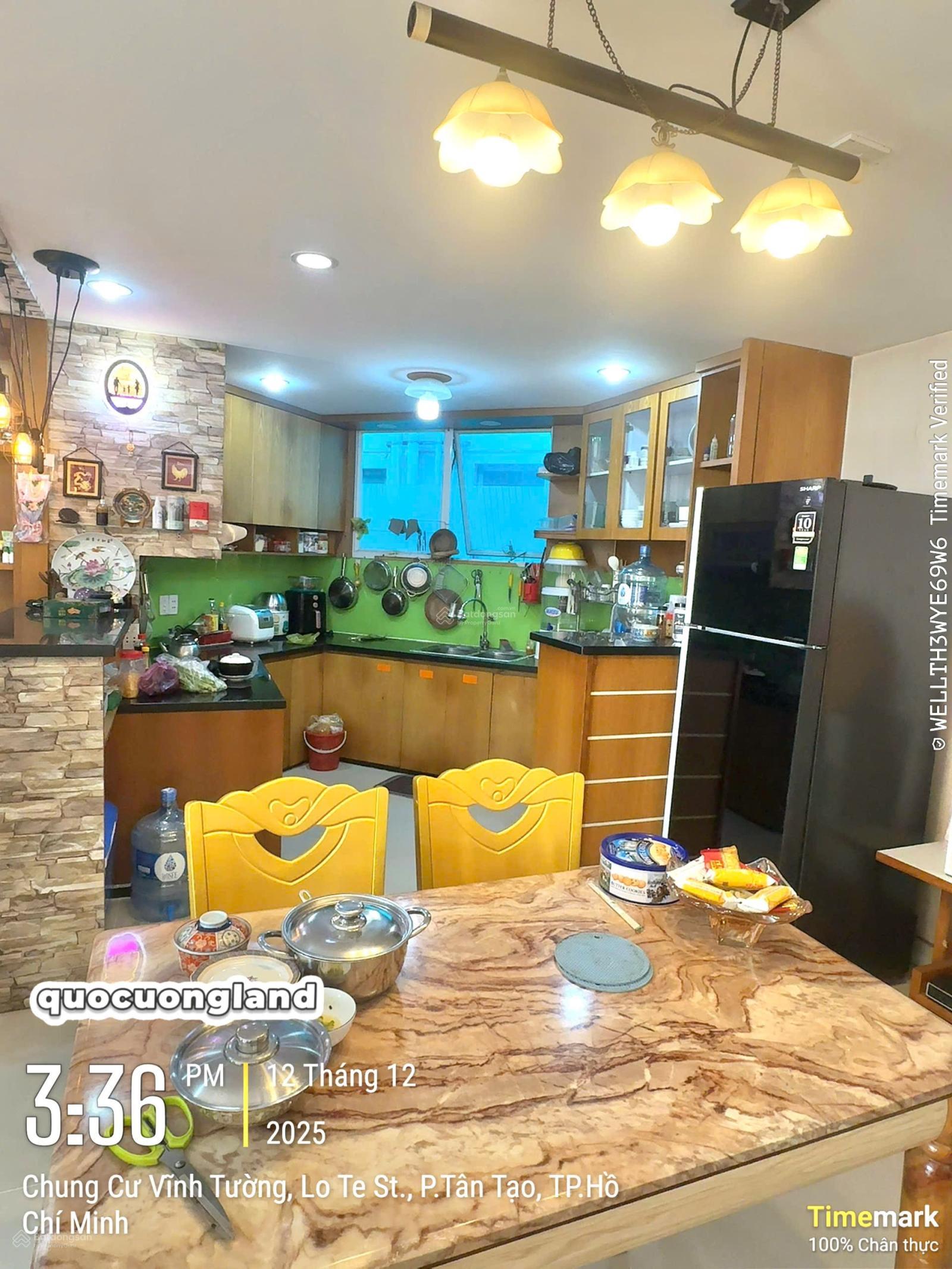 Bán CC Vĩnh Tường - Tân Tạo- Bình Tân 121m2, 3PN, 2WC, bancon lớn, nhà mới đẹp, SHR,2.890 tỷ