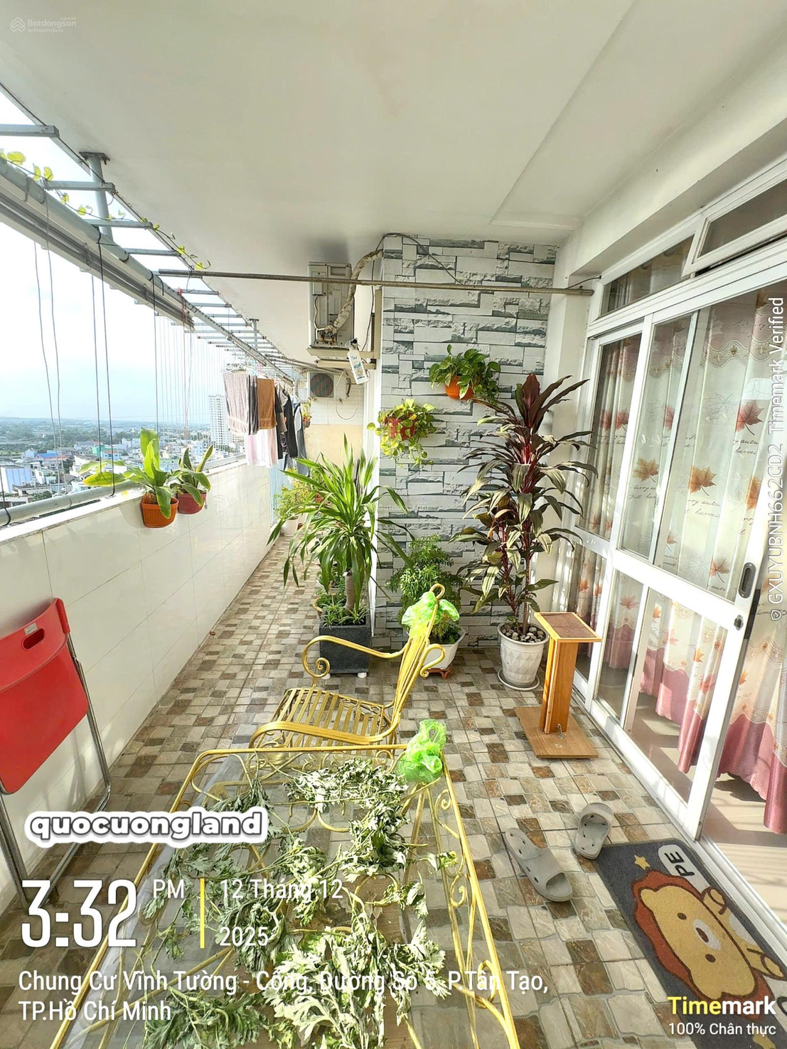 Bán CC Vĩnh Tường - Tân Tạo- Bình Tân 121m2, 3PN, 2WC, bancon lớn, nhà mới đẹp, SHR,2.890 tỷ