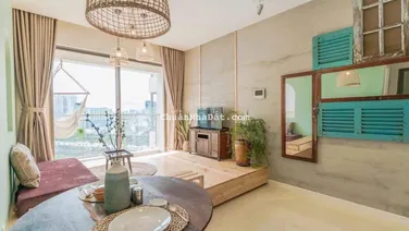 Thuê Millennium 1PN 56m2 thiết kế vintage view sông Bến Vân Đồn quận 4 sát Q1 Q3 LH 0775 924 ***