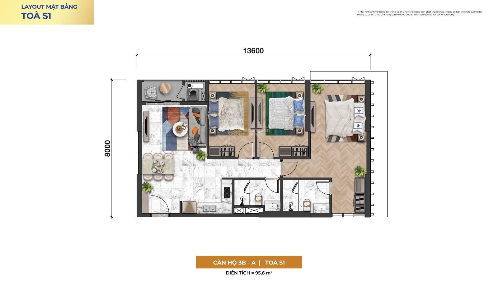 Sốc: căn 3 phòng ngủ Sun Symphony view biển Mỹ Khê giá chỉ bằng căn 2 ngủ!