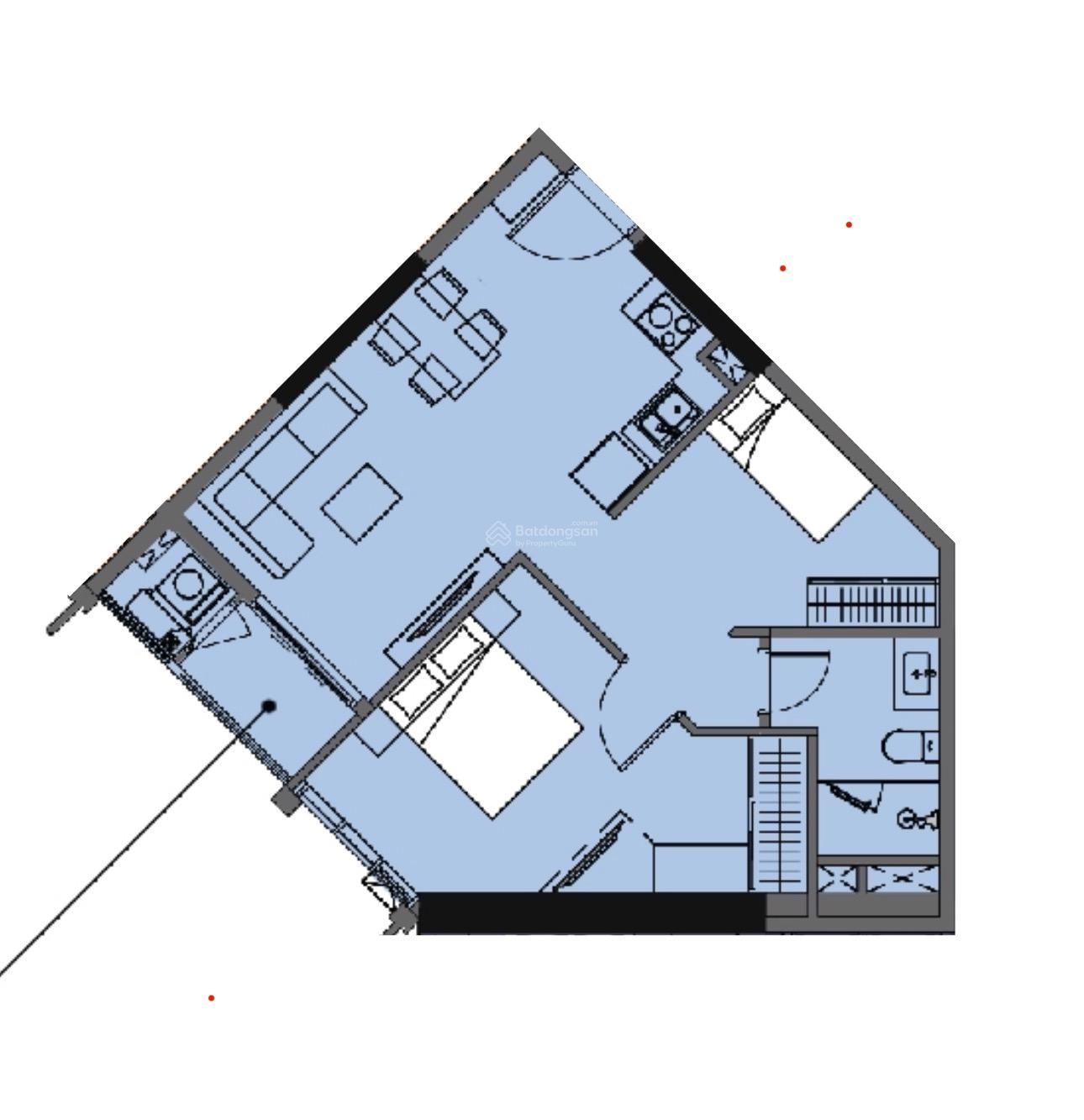 Tìm đâu ra căn 1PN+ (59m2) view công viên giá dưới 5 tỷ tại Sun Symphony?