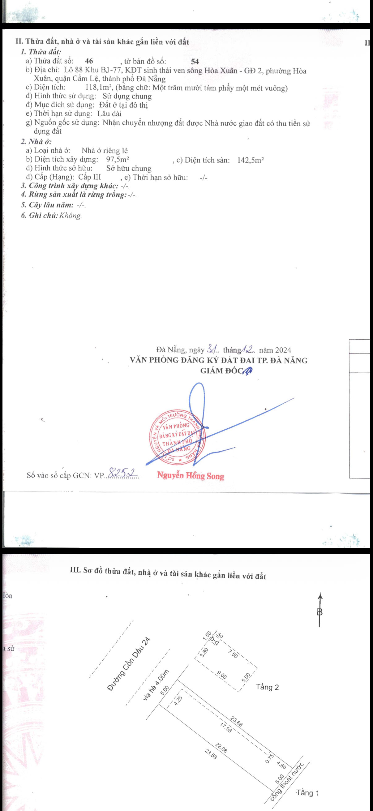 Bán nhanh căn trọ 236m đất 18 phòng đường Cồn Dầu 24 Hoà Xuân Đà Nẵng