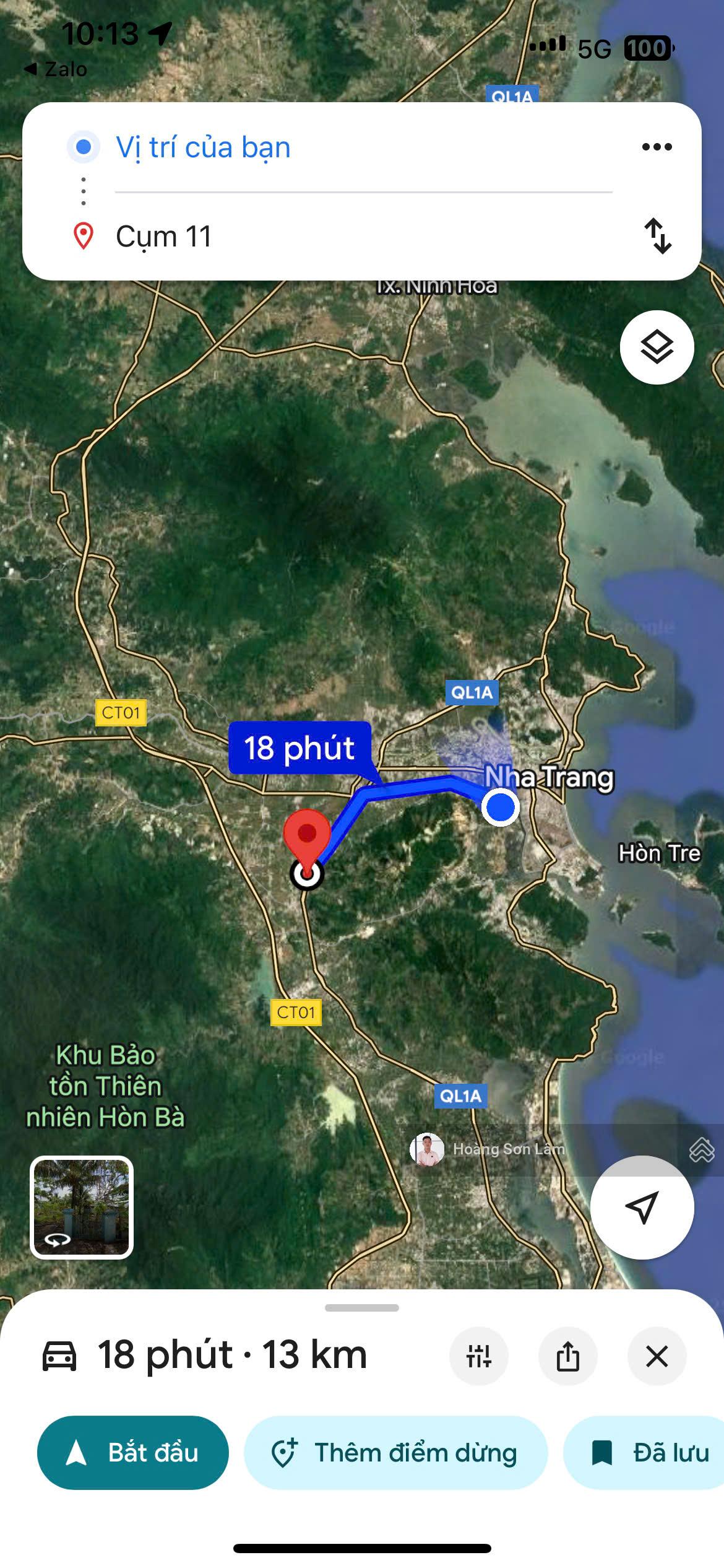 Bán Đất Giá Đầu Tư Cam Lâm - Cách TTTP. Nha Trang 20p Di chuyển - Đường ô tô mở rộng 13m