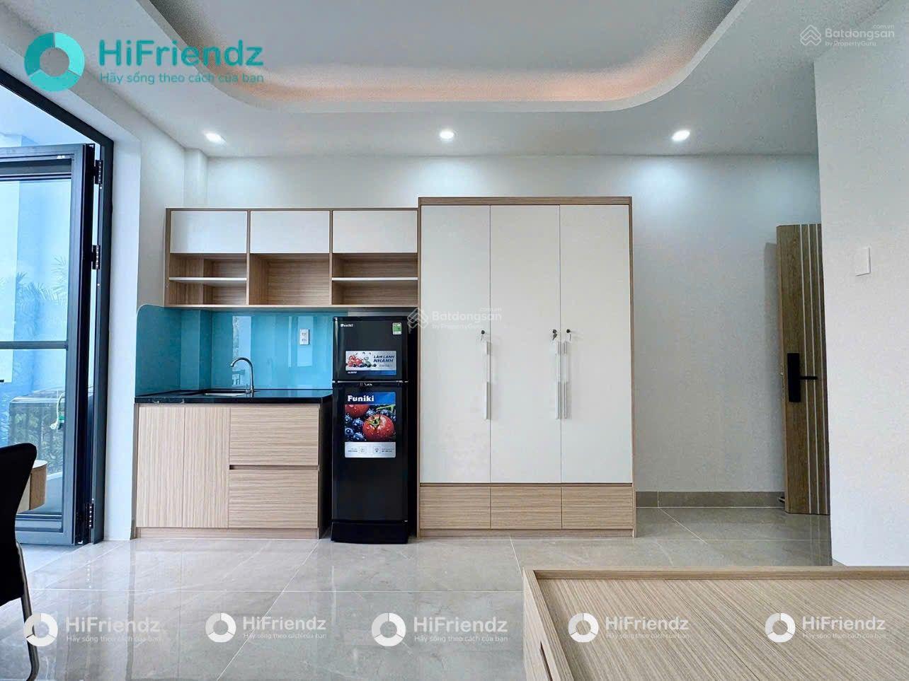 Studio bancol máy giặt riêng - Full nội thất đi bộ qua VLU, hầm xe - thang máy