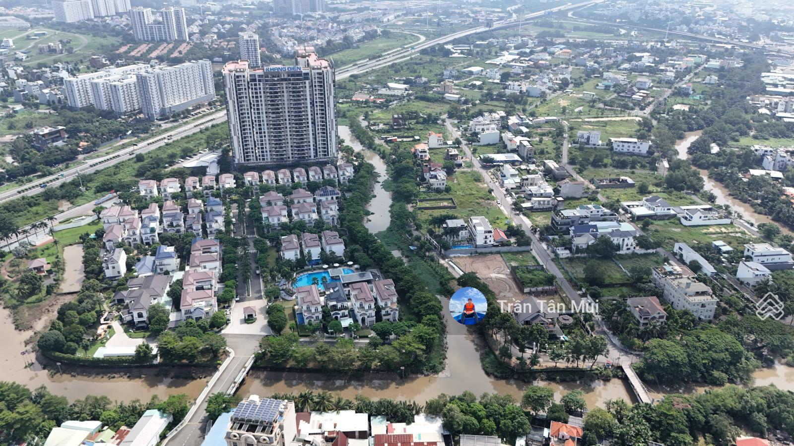 Bán nền biệt thự đẹp 420m2, 14x30m vuông vức đường 12m, trục đường nhiều nhà mới giá 55 tr/m2