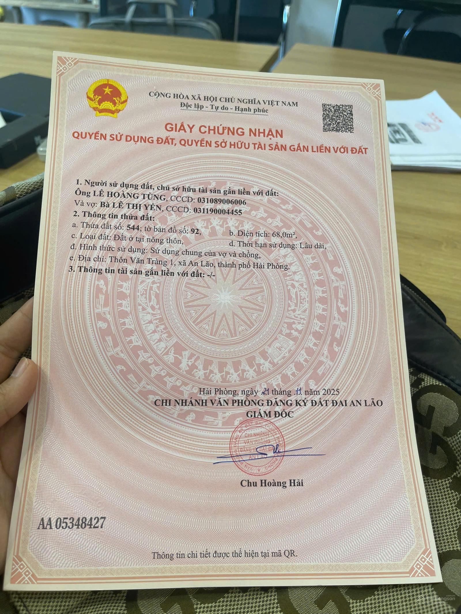 Bán đất thị trấn Trường Sơn An Lão - Khu dân cư cao cấp đường 8m vỉa hè 4m