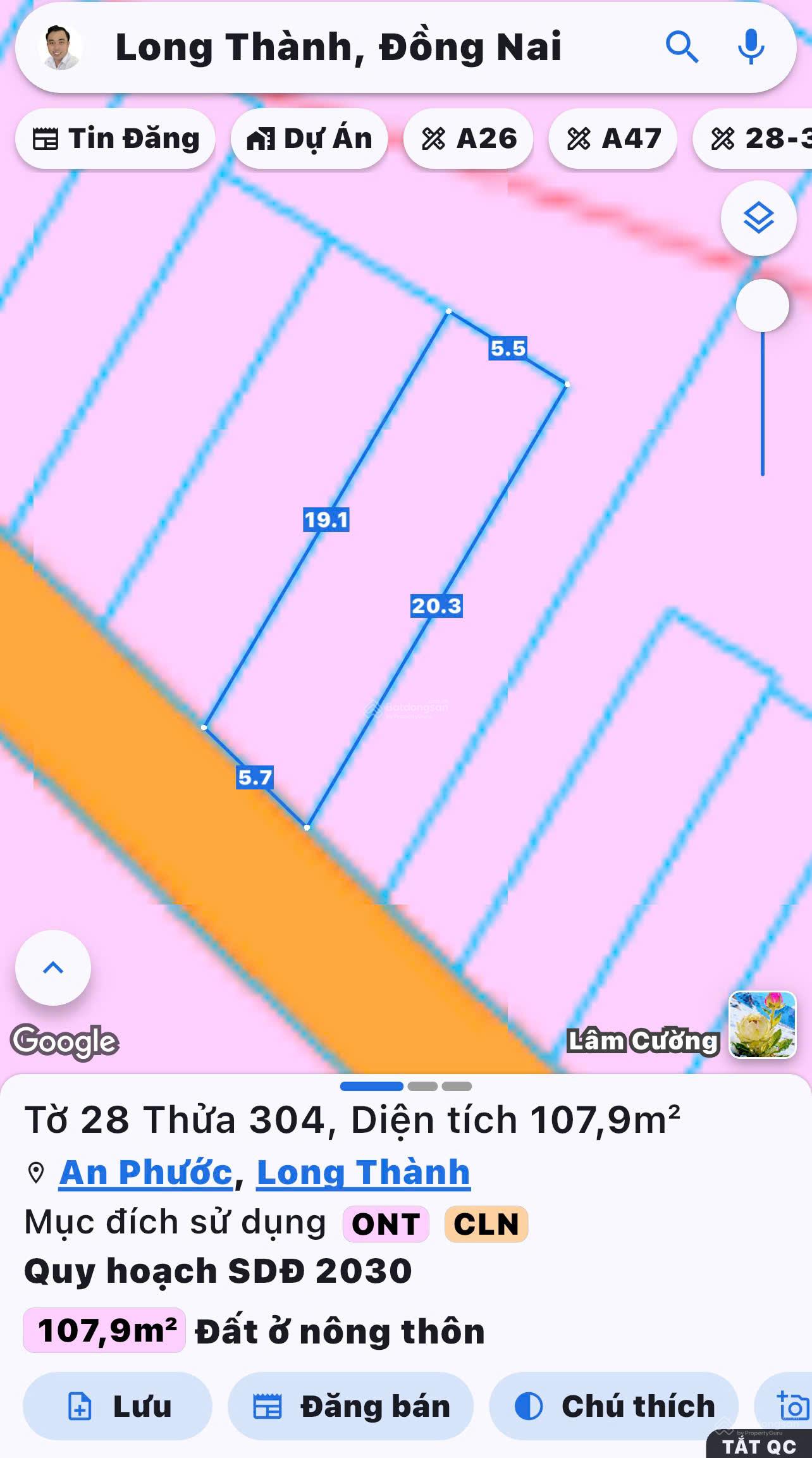 Bán đất tại An Phước, gần sân bay Long Thành, Đồng Nai, 16,5 triệu/m2, DT 209m2, sạch đẹp