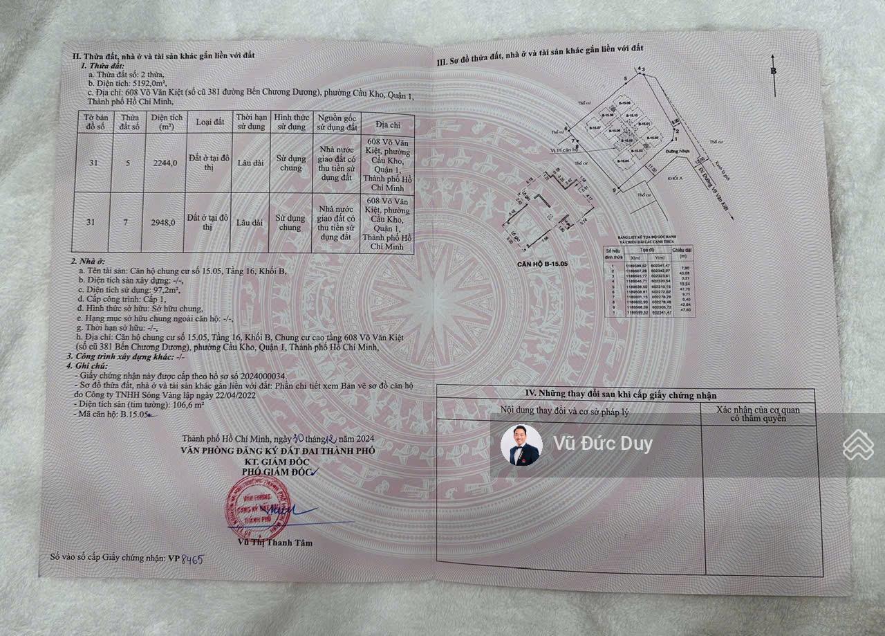 Bán căn 3 phòng ngủ Quận 1, sổ hồng, tầng cao, đang hợp đồng thuê, đẹp như khách sạn, giá rẻ