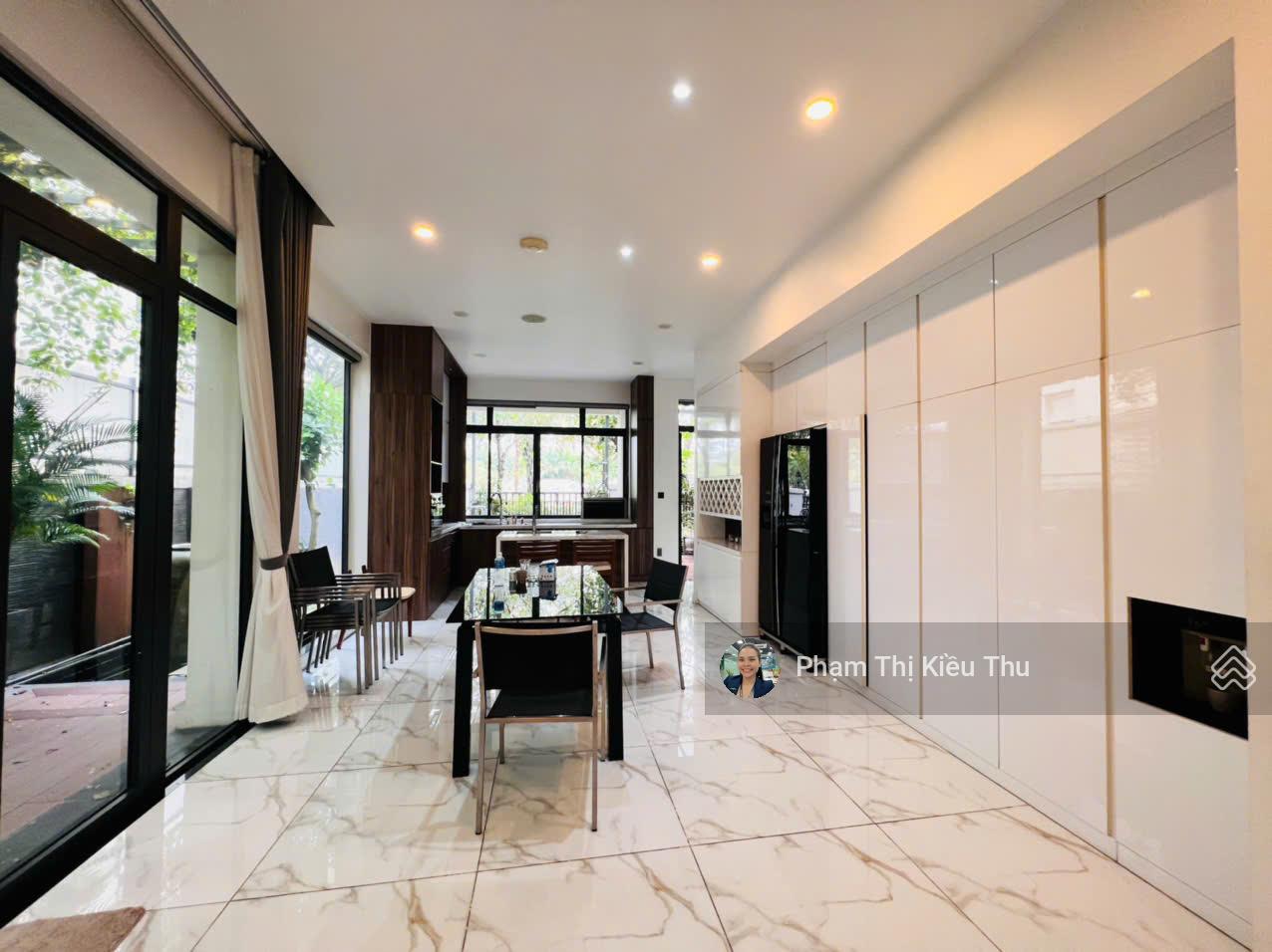 Biệt thự sân vườn Lakeview City DT 8x22m 1 trệt 2 lầu 3PN. Giá thuê 45 tr, view mặt hồ thoáng mát