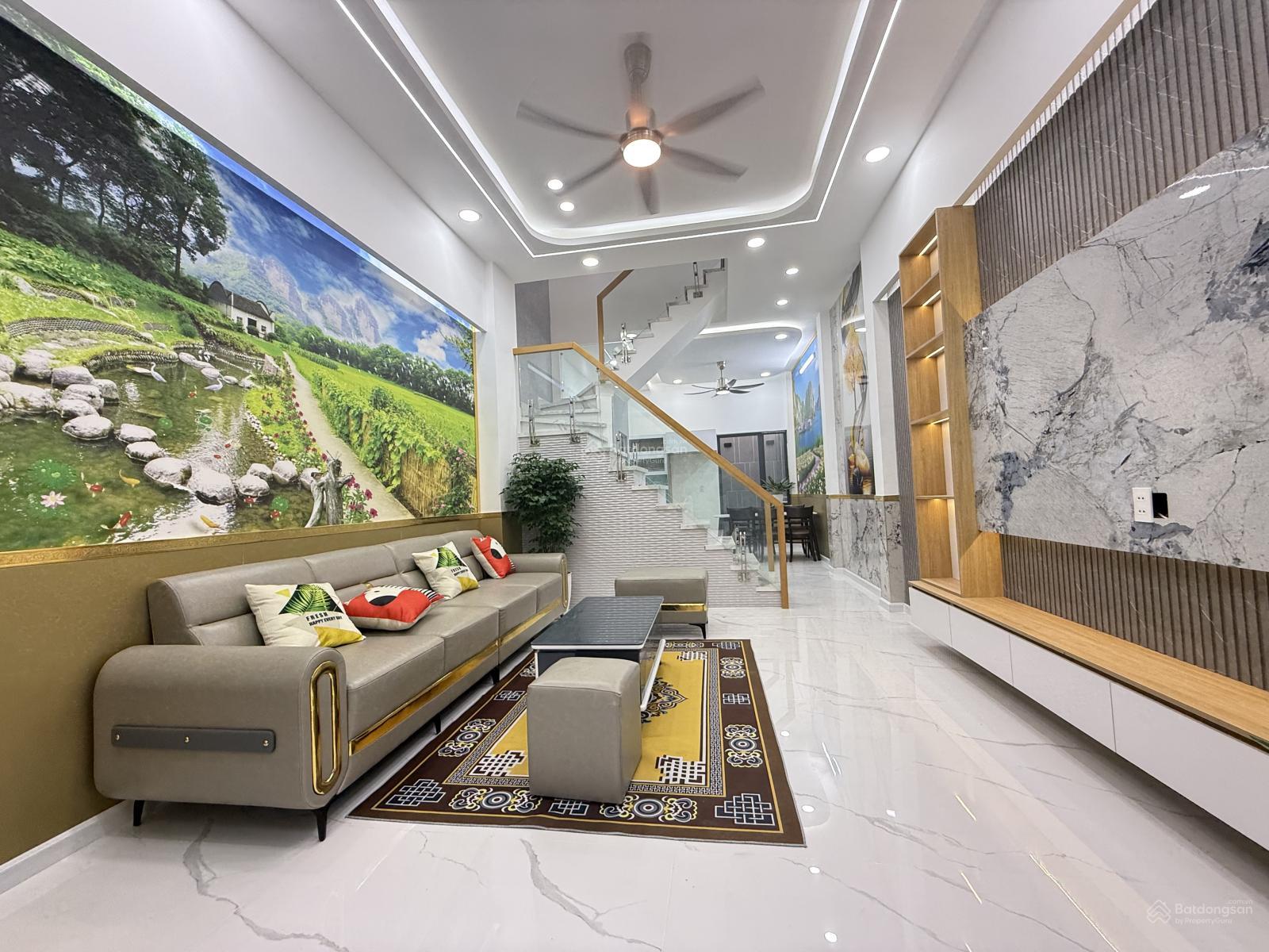 Nhà 1 lầu xây mới 3PN full nội thất cao cấp. DT. 4m x 14m - Giá tốt - Gần chợ Đường - Hà Huy Giáp Nhà 1 lầu xây mới 3PN full nội thất cao cấp. DT. 4m x 14m - Giá tốt - Gần chợ Đường - Hà Huy Giáp