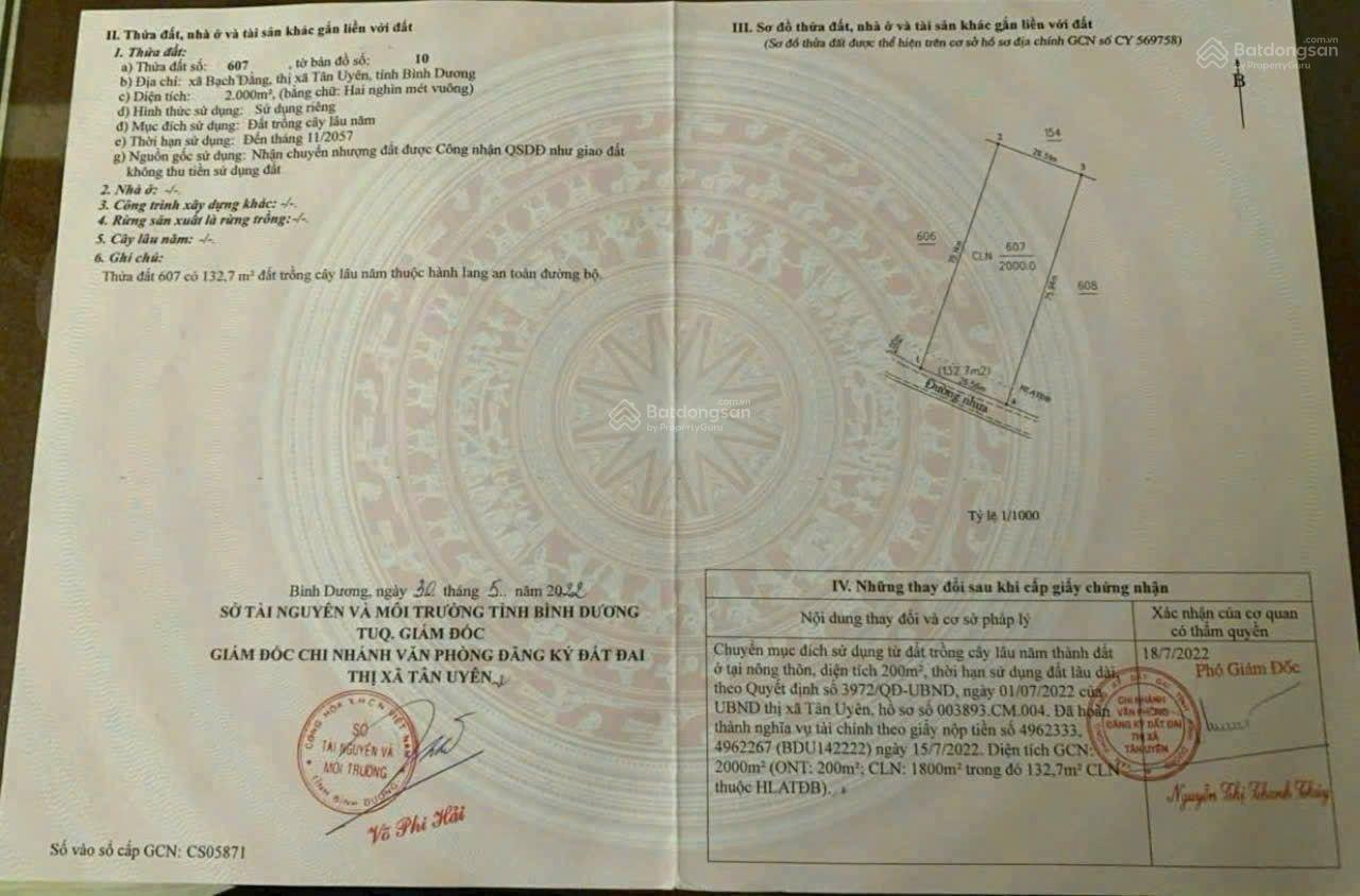 Bán đất khu vườn Bạch Đằng Tân Uyên Bình Dương TPHCM