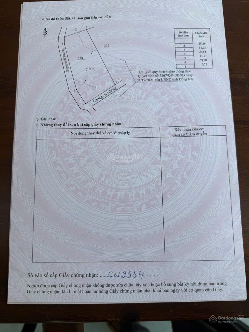 Chủ gửi 1.342m2 đất CLN 2 mặt tiền đường oto tới đất