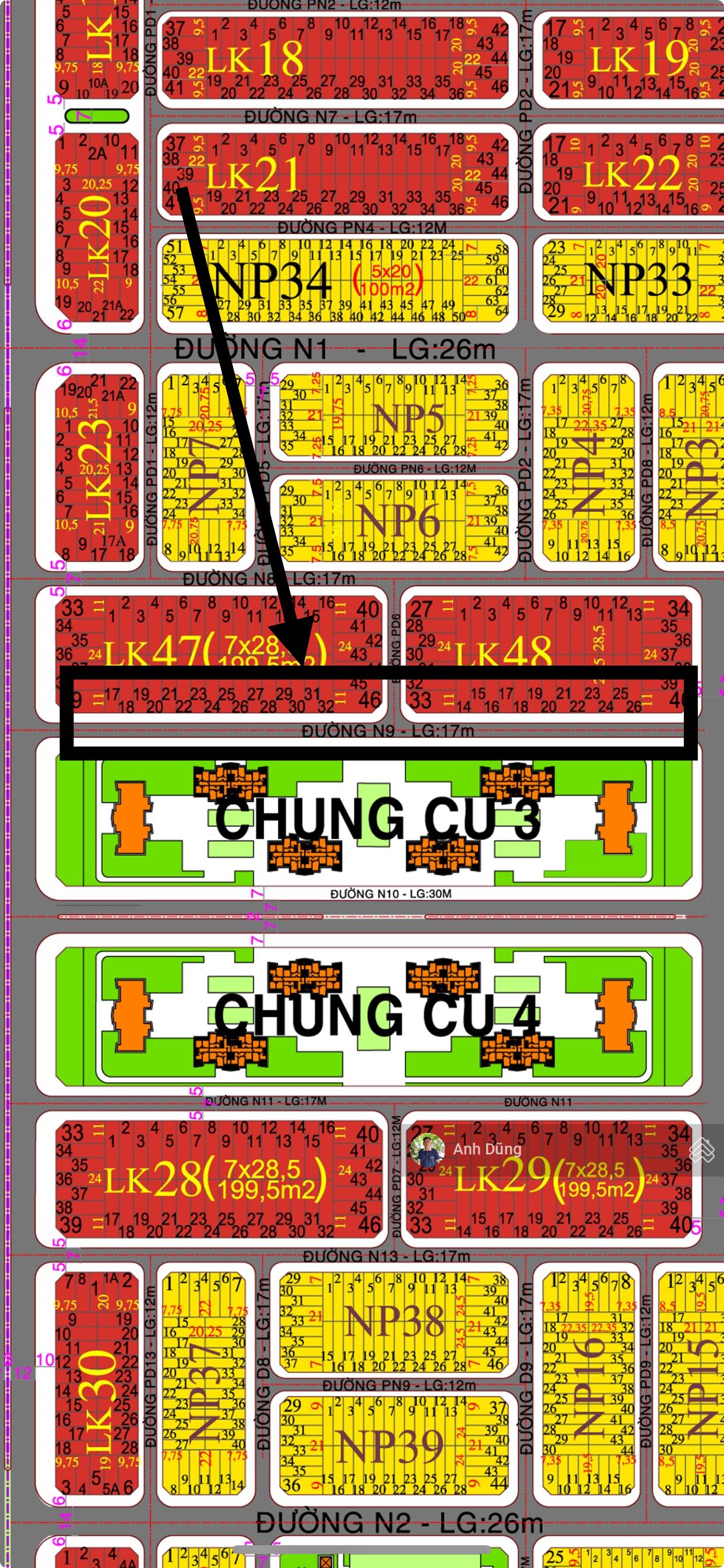 Đất XDHN liên kế 200m, đối diện chung cư C3, đường 17m thông Nguyễn Văn Cừ, giá tốt