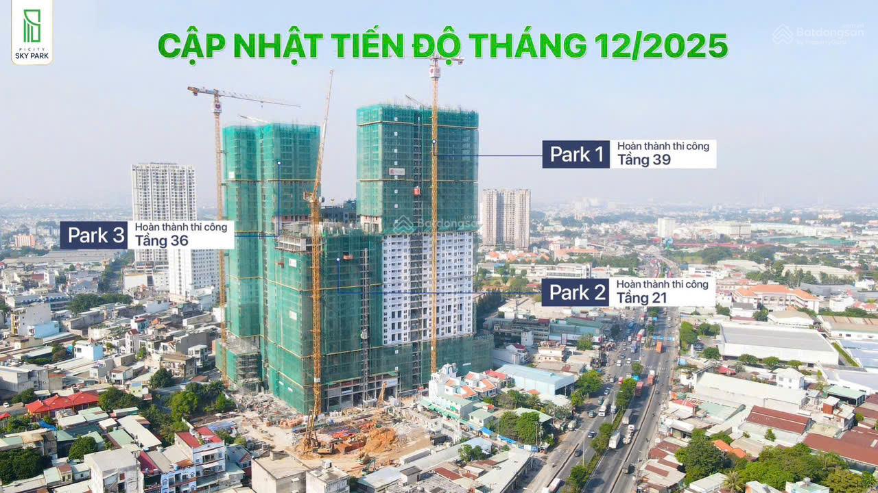 68 căn suất nội bộ - chiết khấu 9% và hỗ trợ 0% Lãi suất 36 tháng tại Picity Sky Park - Sky Zen
