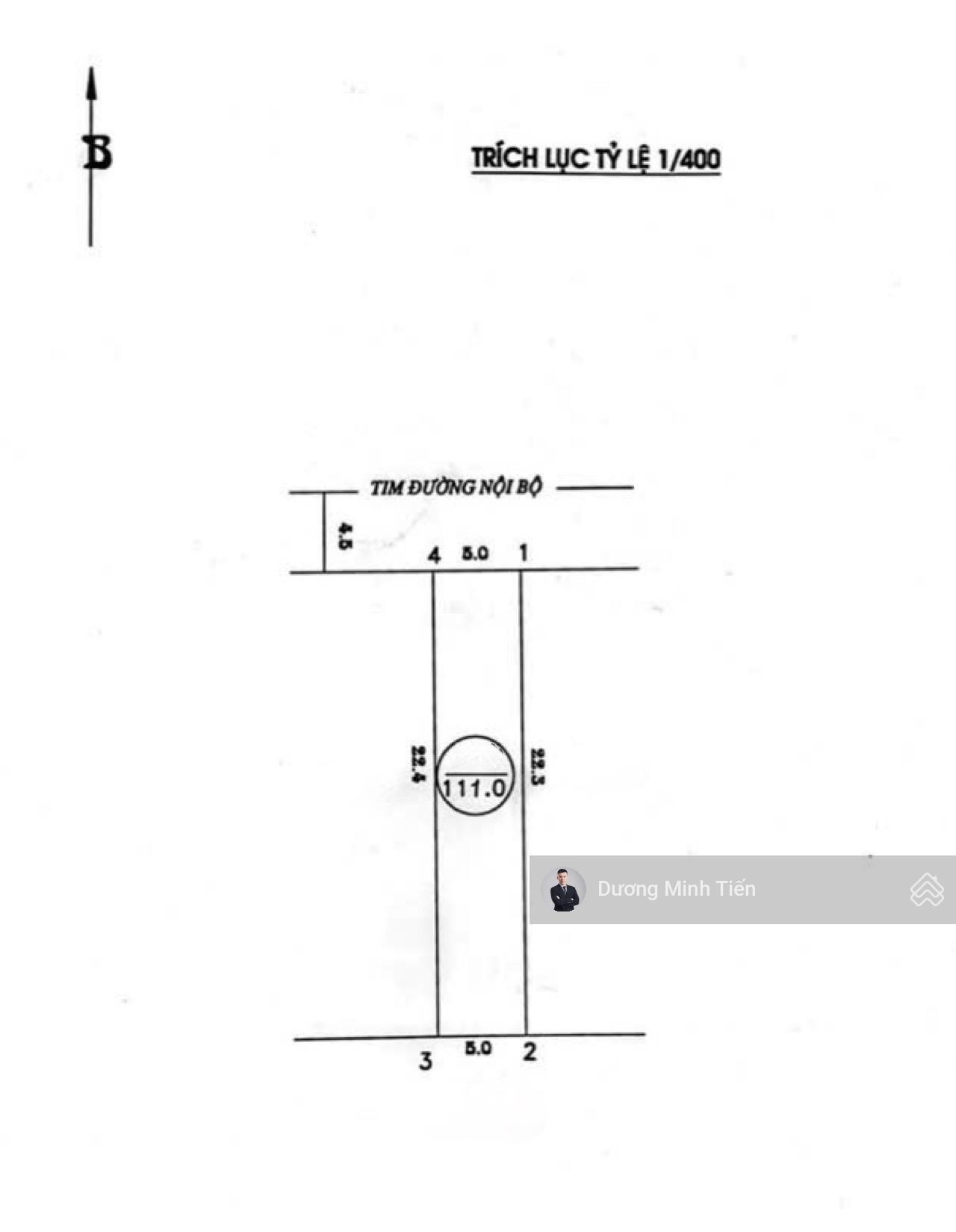 111m2 đất TĐC Đường Dứa - ngang 5m - đường 9m