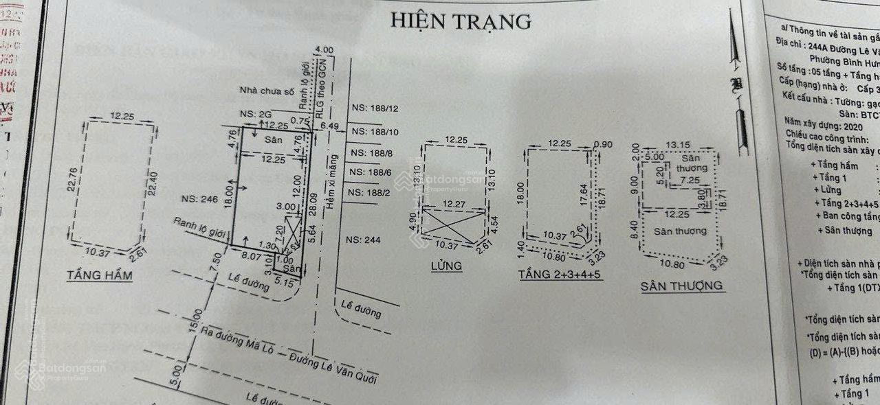 Bán gấp toà nhà góc 2 mặt tiền Lê Văn Quới (13 x 25m) - hầm 8T - HĐ ngân hàng 380tr/th - 89 tỷ