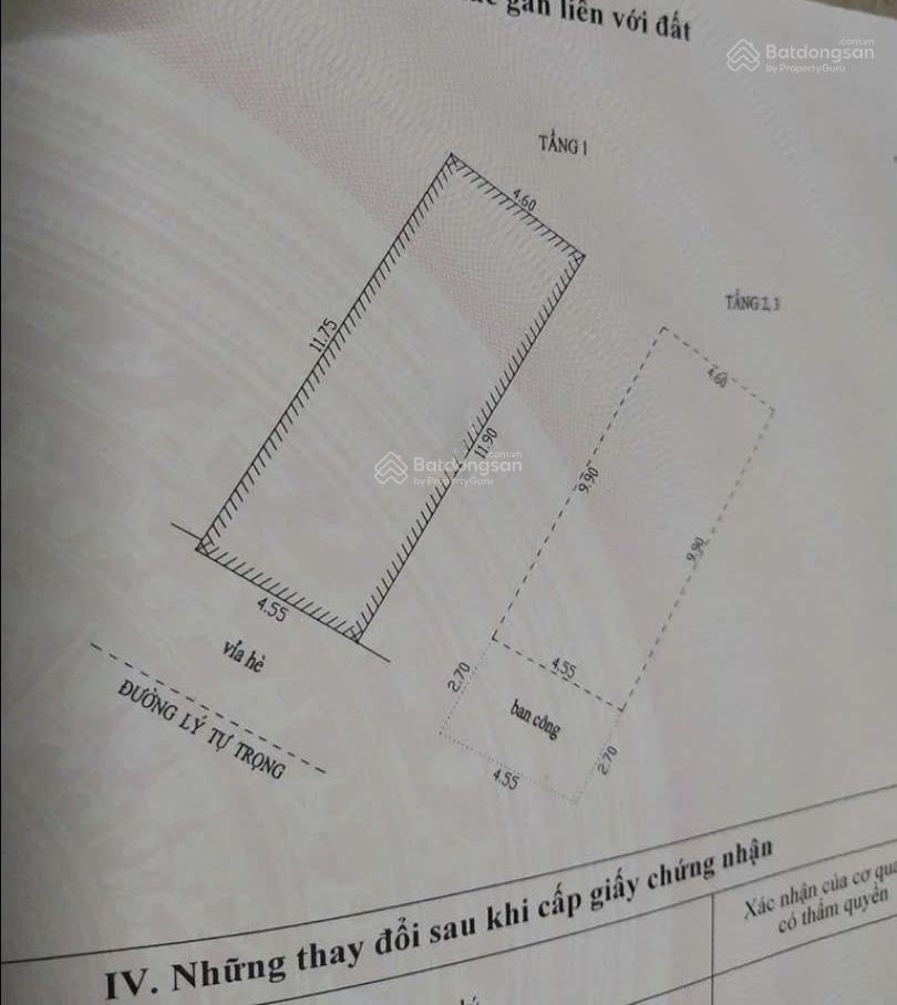 Nhà 3 tầng MT Lý Tự Trọng , Sát Đống Đa kinh doanh thuận tiện , Giá chỉ 10Tỷ500