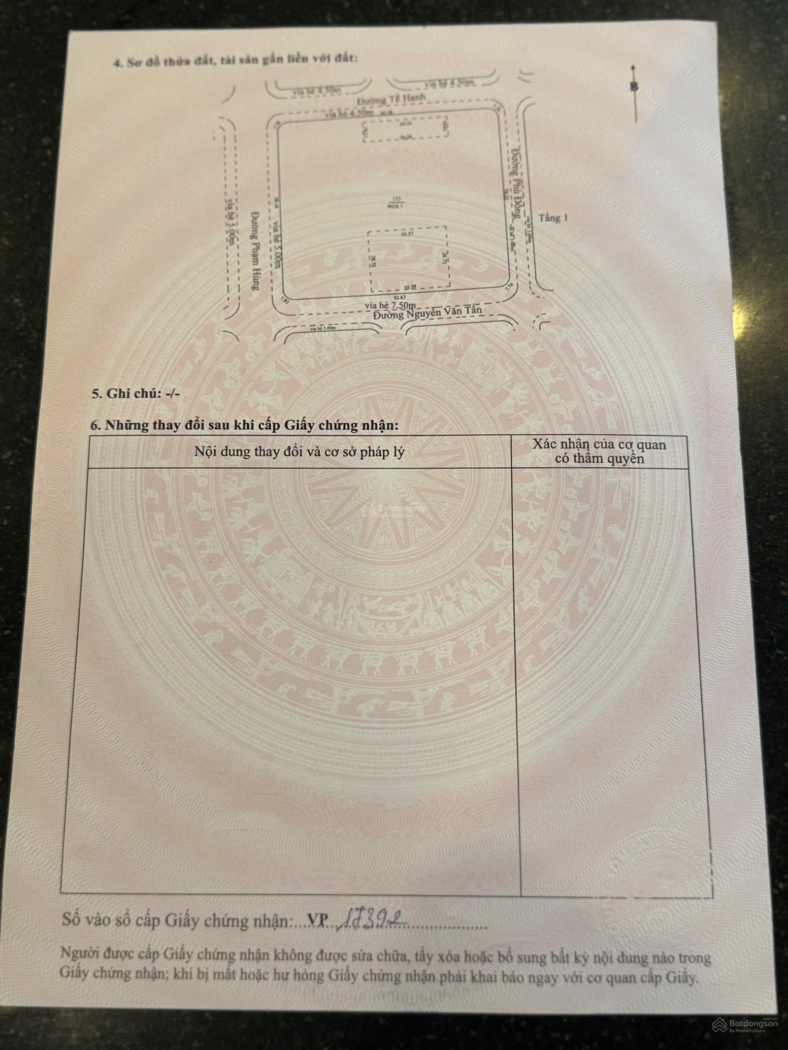 Bán lô 4 mặt tiền Phạm Hùng DT 9029m2 đất TMDV, giá 22tr/m2