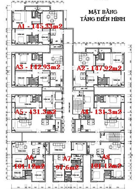 Căn hộ CC Quốc Cường Gia Lai 1 tại Trần Xuân Soạn, 40 triệu / m2, 150m2