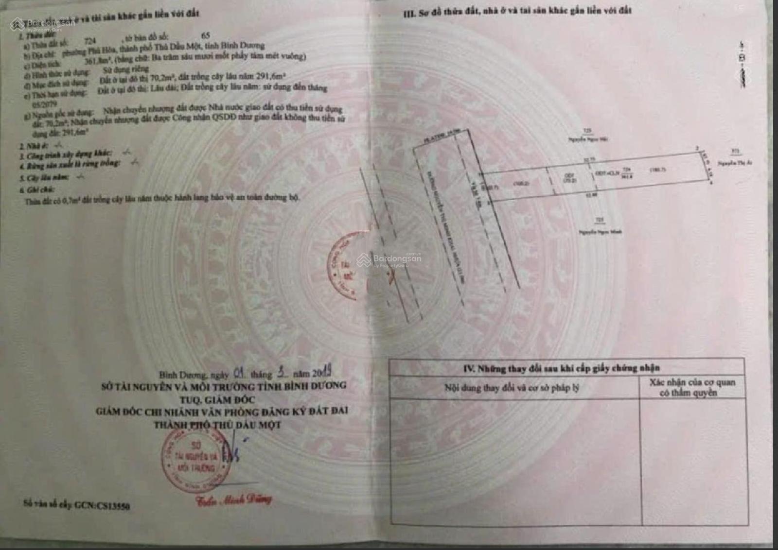 Hạ giá kịch sàn 30 triệu/m2 bán 3 lô đất Nguyễn Thị Minh Khai Phú Hòa, Thủ Dầu Một. DT tổng 1080m2