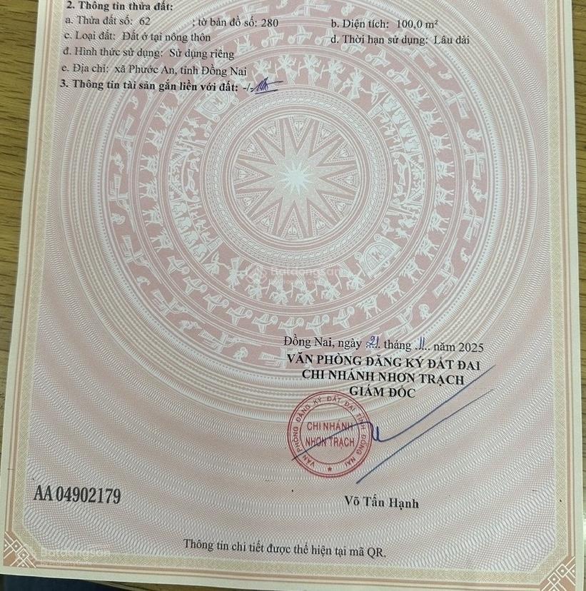 Đất nền dự án HUD Nhơn Trạch sổ hồng riêng cá nhân đứng tên giá tốt đầu tư chỉ 1ty700tr Đất nền dự án HUD Nhơn Trạch sổ hồng riêng cá nhân đứng tên giá tốt đầu tư chỉ 1ty700tr