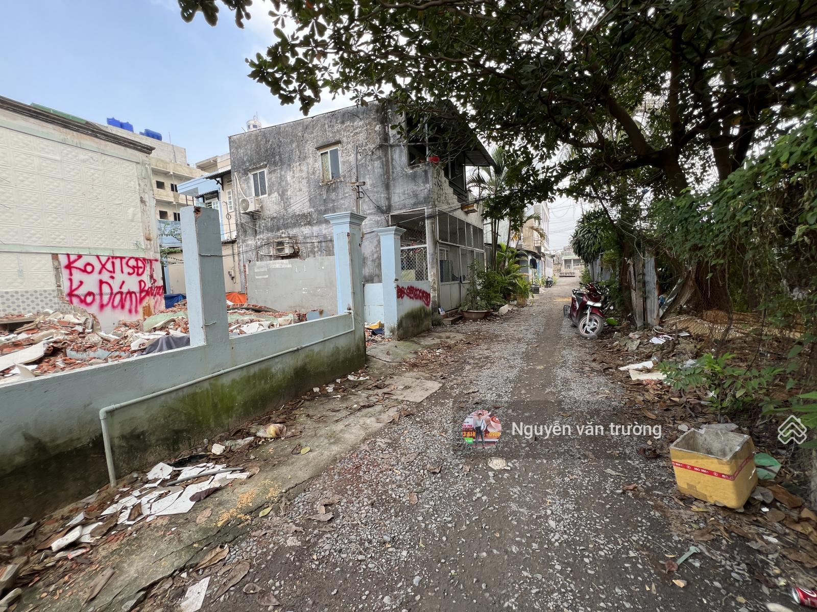 Bán đất mặt tiền hẻm 306 vào 1 sẹc cách Cầu Sắt qua gò vấp 400m